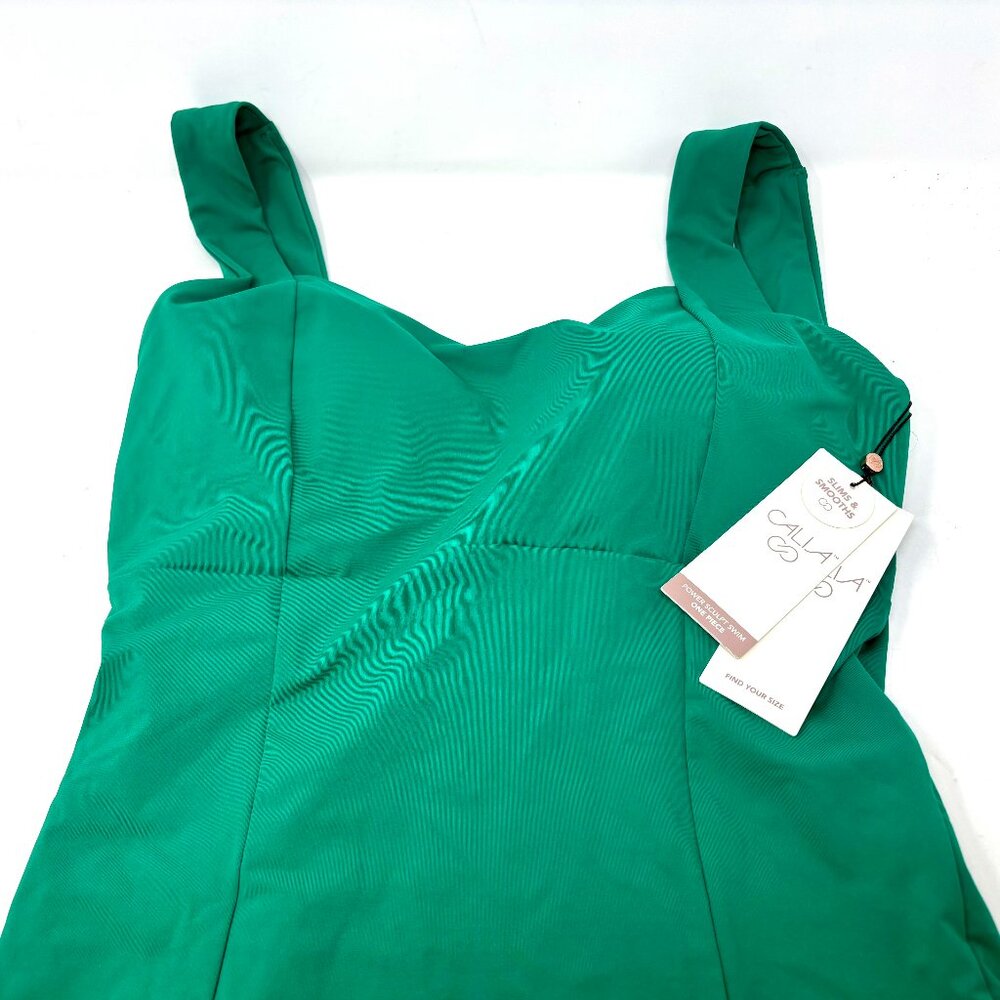 CALIA Sculpt One Piece Watermelon Green Size 14